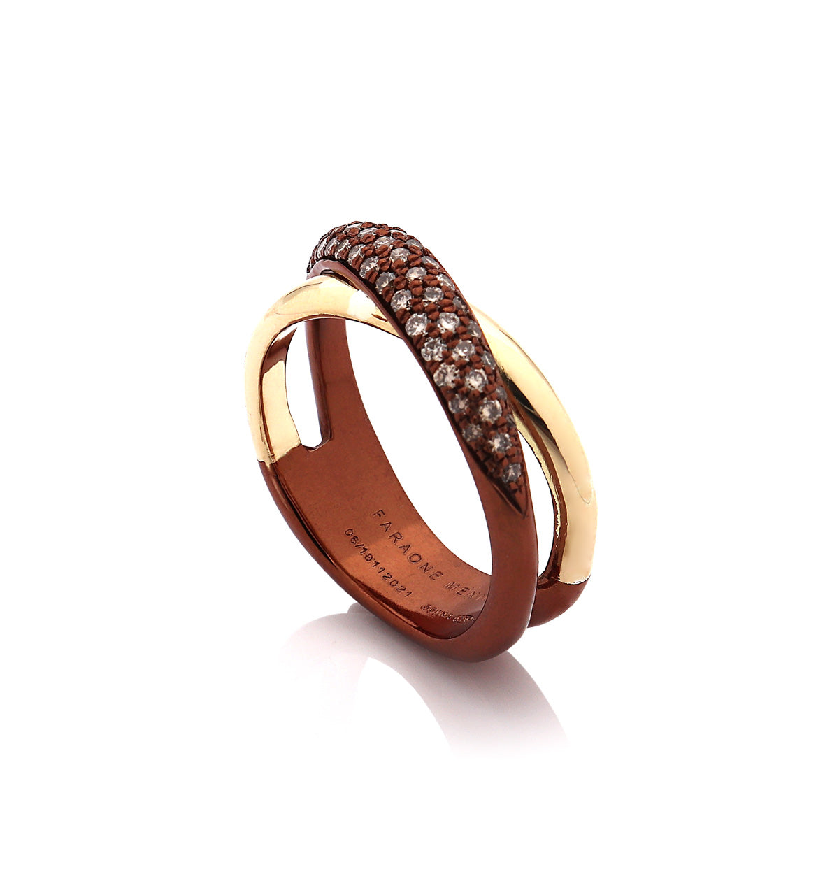 "MARGAUX" - 18KT GOLD - BROWN DIAMONDS