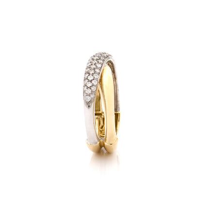 "MARGAUX" - ORO GIALLO E BIANCO 18KT - DIAMANTI BIANCHI