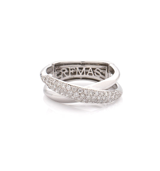 "MARGAUX" - ORO BIANCO 18KT - DIAMANTI BIANCHI