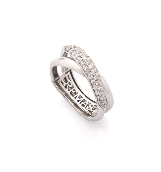 "MARGAUX" - ORO BIANCO 18KT - DIAMANTI BIANCHI